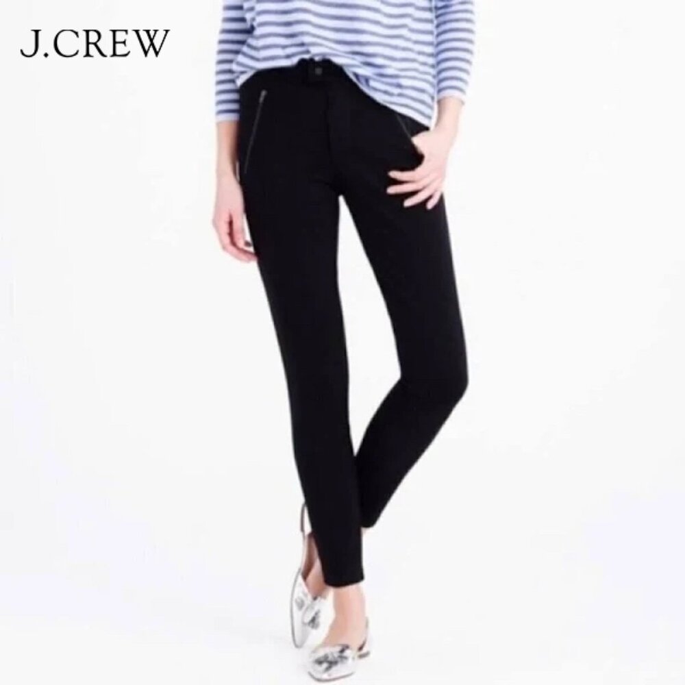 J. Crew Pixie Pants Black Skinny Size 2R S